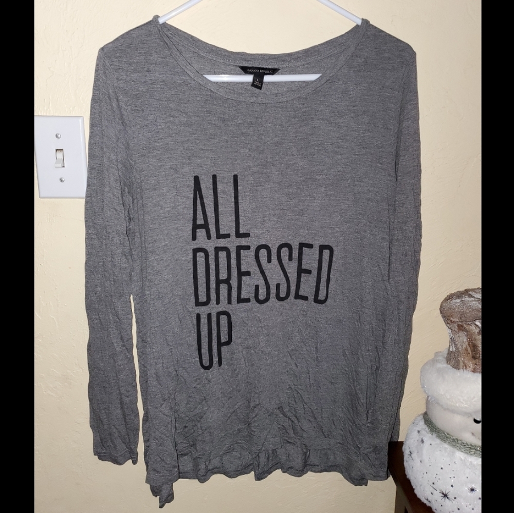 Womens Banana Republic Graphic Shirt Size L